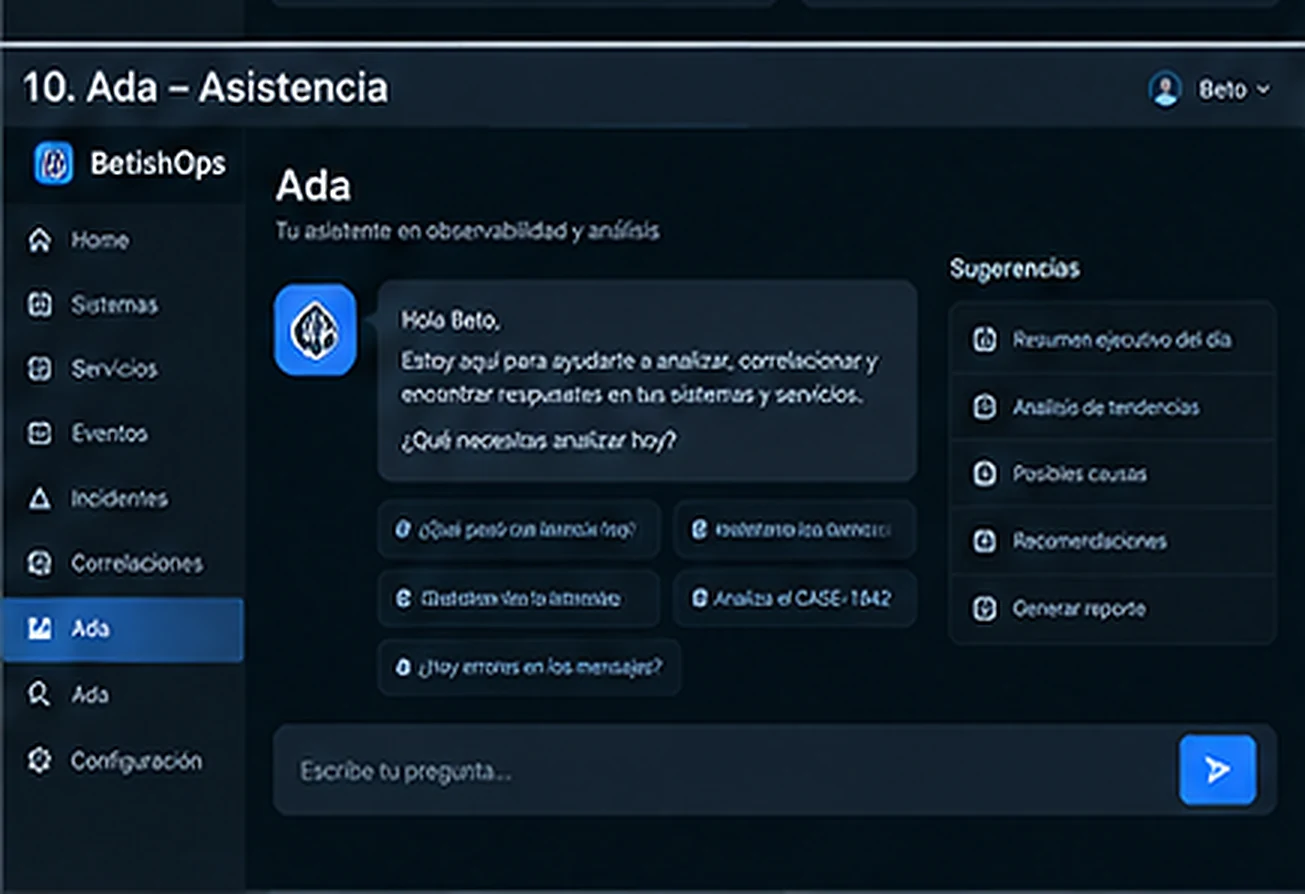 Ada contextual en BetishOps
